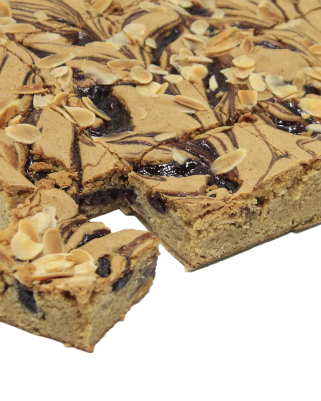 Cherry Bakewell Blondie (VG) (Serves 12)